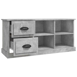Betongrauer TV-Schrank, 102 cm