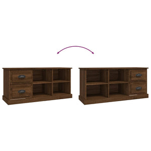 TV-Schrank Braun Eichenoptik 102 cm