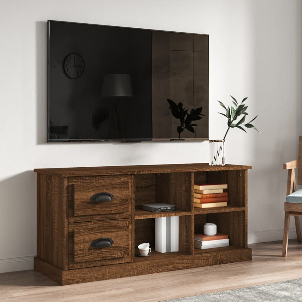 TV-Schrank Braun Eichenoptik 102 cm