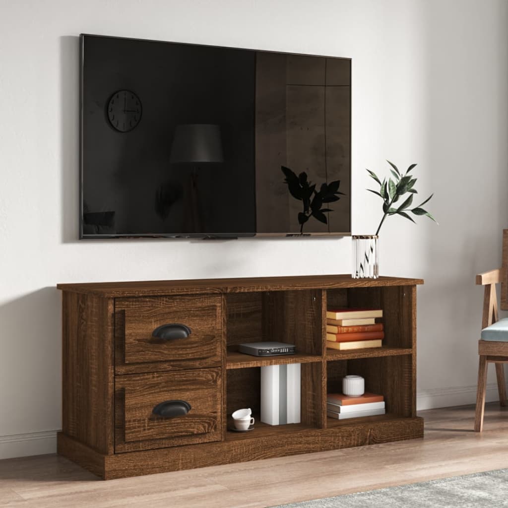 TV-Schrank Braun Eichenoptik 102 cm