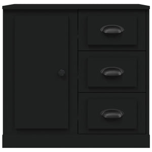 Schwarzes Sideboard 70 cm Holzwerkstoff