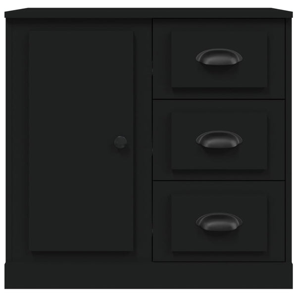 Schwarzes Sideboard 70 cm Holzwerkstoff