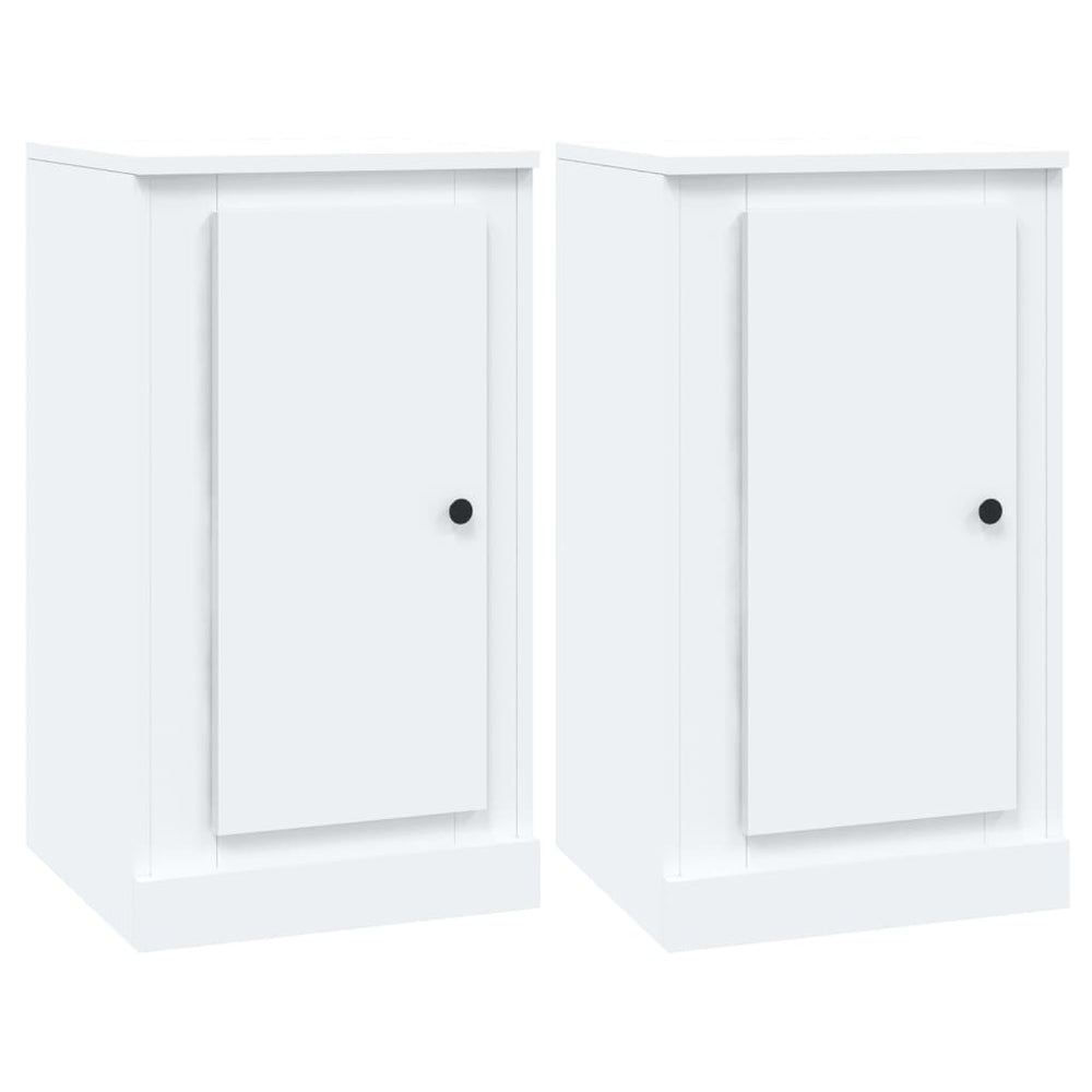 Weiße Sideboards 2er Set, 37,5 cm