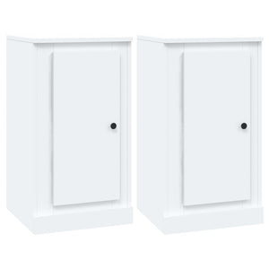 Weiße Sideboards 2er Set, 37,5 cm