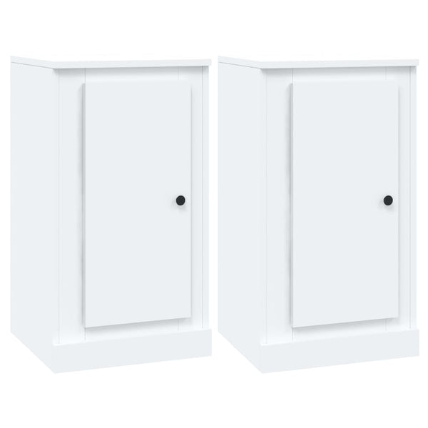 Weiße Sideboards 2er Set, 37,5 cm