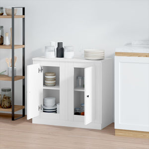Weiße Sideboards 2er Set, 37,5 cm