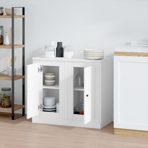 Weiße Sideboards 2er Set, 37,5 cm