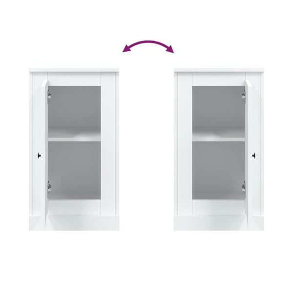 Weiße Sideboards 2er Set, 37,5 cm