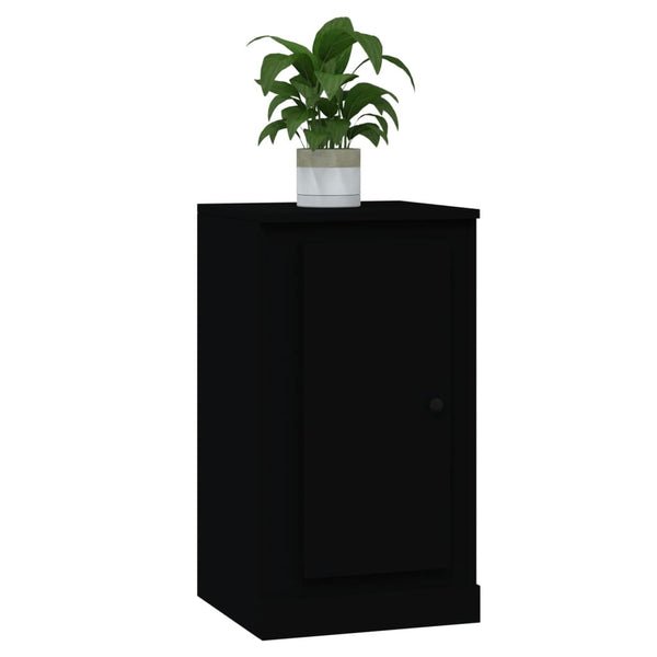 Schwarze Sideboards, 2er Set, 37,5 cm