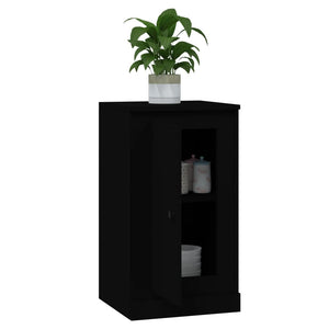 Schwarze Sideboards, 2er Set, 37,5 cm