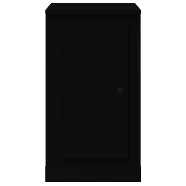 Schwarze Sideboards, 2er Set, 37,5 cm