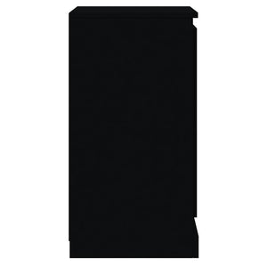 Schwarze Sideboards, 2er Set, 37,5 cm