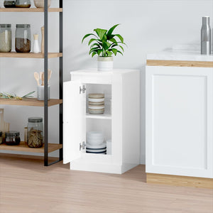 Hochglanz Sideboard Weiß 37,5x67,5 cm