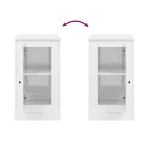 Hochglanz Sideboard Weiß 37,5x67,5 cm