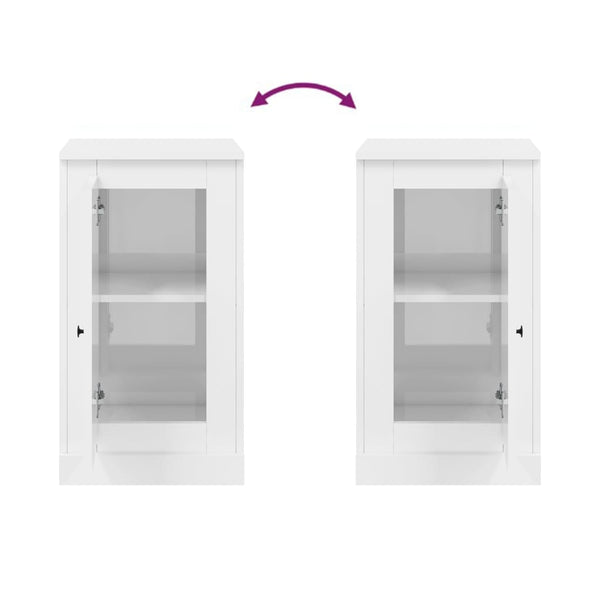 Hochglanz Sideboard Weiß 37,5x67,5 cm