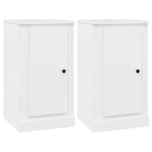 Sideboards 2er Set Hochglanz Weiß 67,5cm