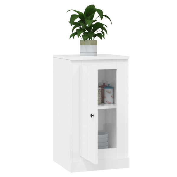 Sideboards 2er Set Hochglanz Weiß 67,5cm