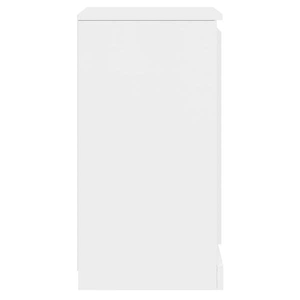 Sideboards 2er Set Hochglanz Weiß 67,5cm