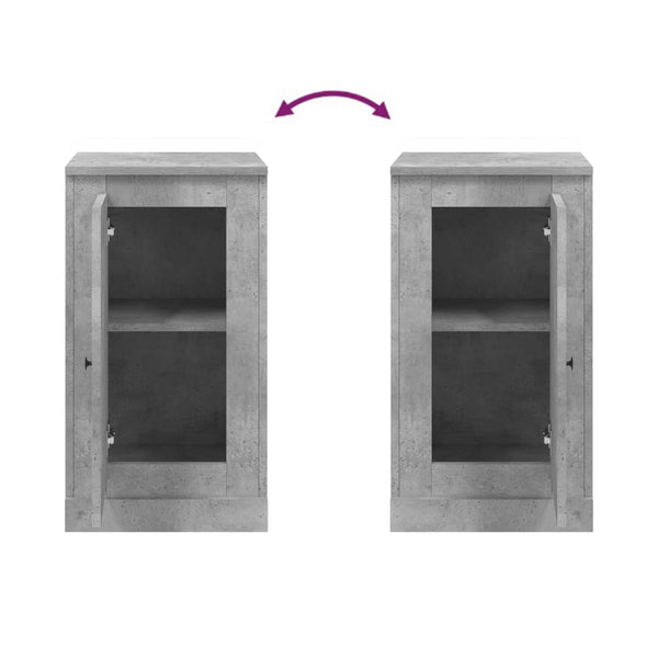 Betongraues Sideboard 37,5x67,5 cm