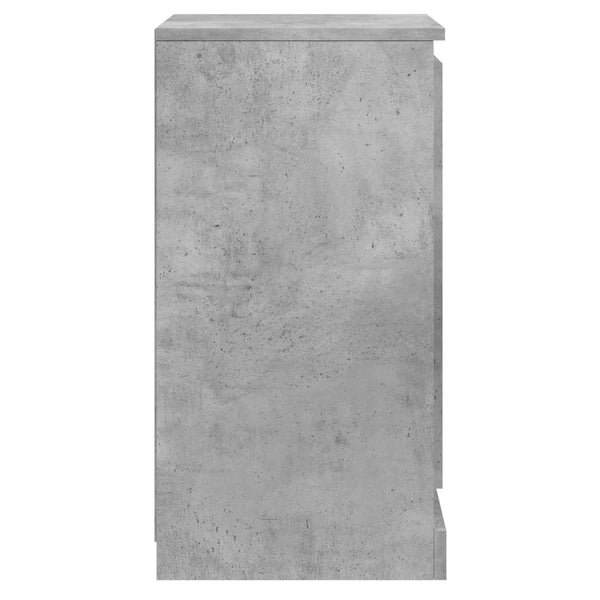 Betongraue Sideboards, 2er-Set