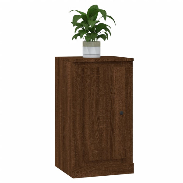 Sideboards 2er-Set Braun Eichenoptik