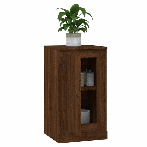 Sideboards 2er-Set Braun Eichenoptik