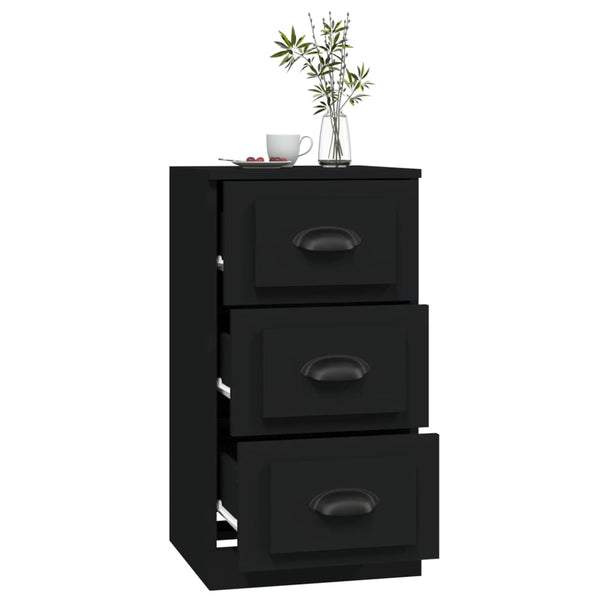 Schwarzes Sideboard 36x35,5x67,5 cm