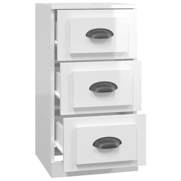 Hochglanz Sideboard Weiß, 67,5 cm