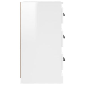 Hochglanz Sideboard Weiß, 67,5 cm