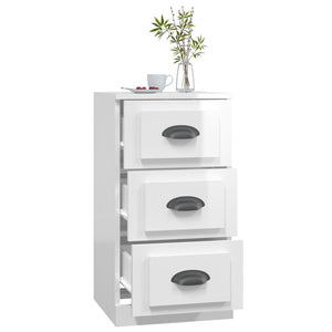 Hochglanz Sideboard Weiß, 67,5 cm
