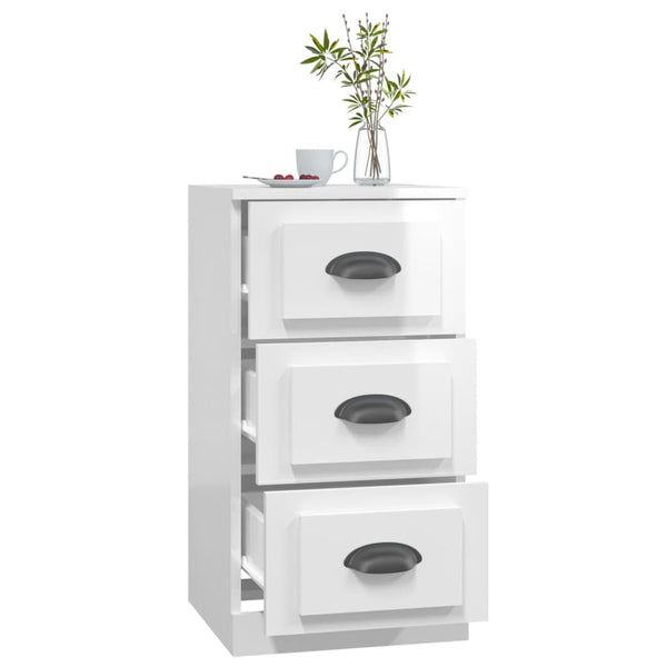 Hochglanz Sideboard Weiß, 67,5 cm