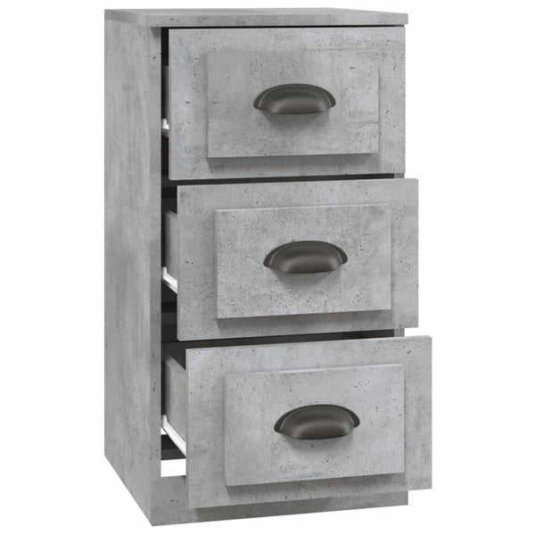 Betongraues Sideboard 36x35,5x67,5 cm