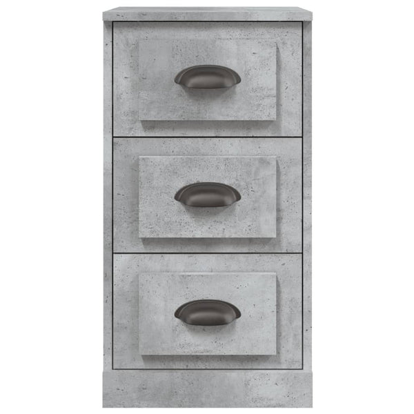 Betongraues Sideboard 36x35,5x67,5 cm