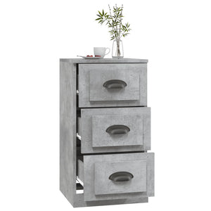 Betongraues Sideboard 36x35,5x67,5 cm