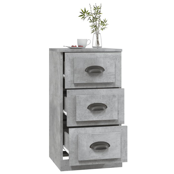 Betongraues Sideboard 36x35,5x67,5 cm