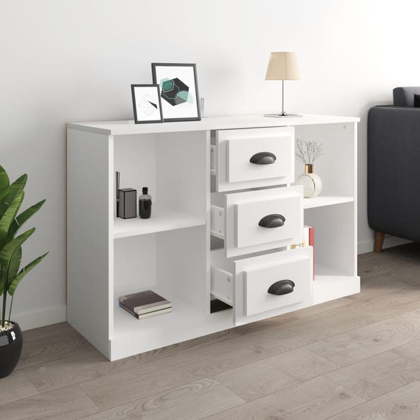 Weißes Sideboard 104,5 cm Holzwerkstoff
