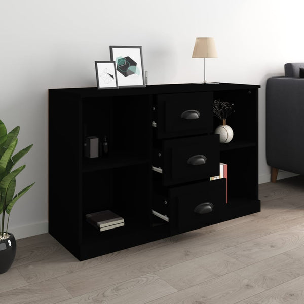 Schwarzes Sideboard 104,5 cm