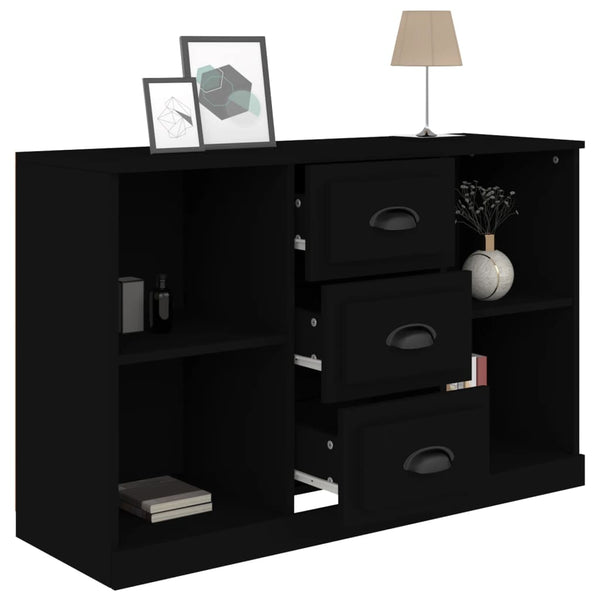 Schwarzes Sideboard 104,5 cm