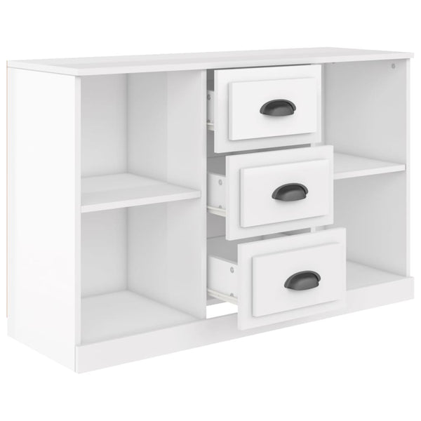 Hochglanz Sideboard Weiß 104,5 cm