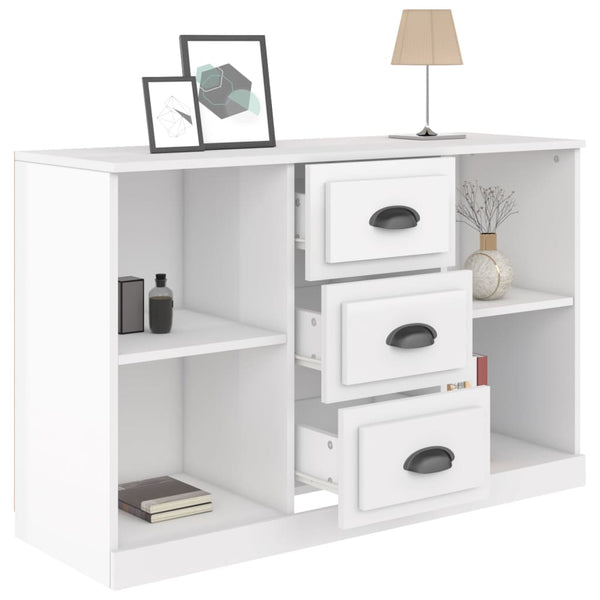 Hochglanz Sideboard Weiß 104,5 cm