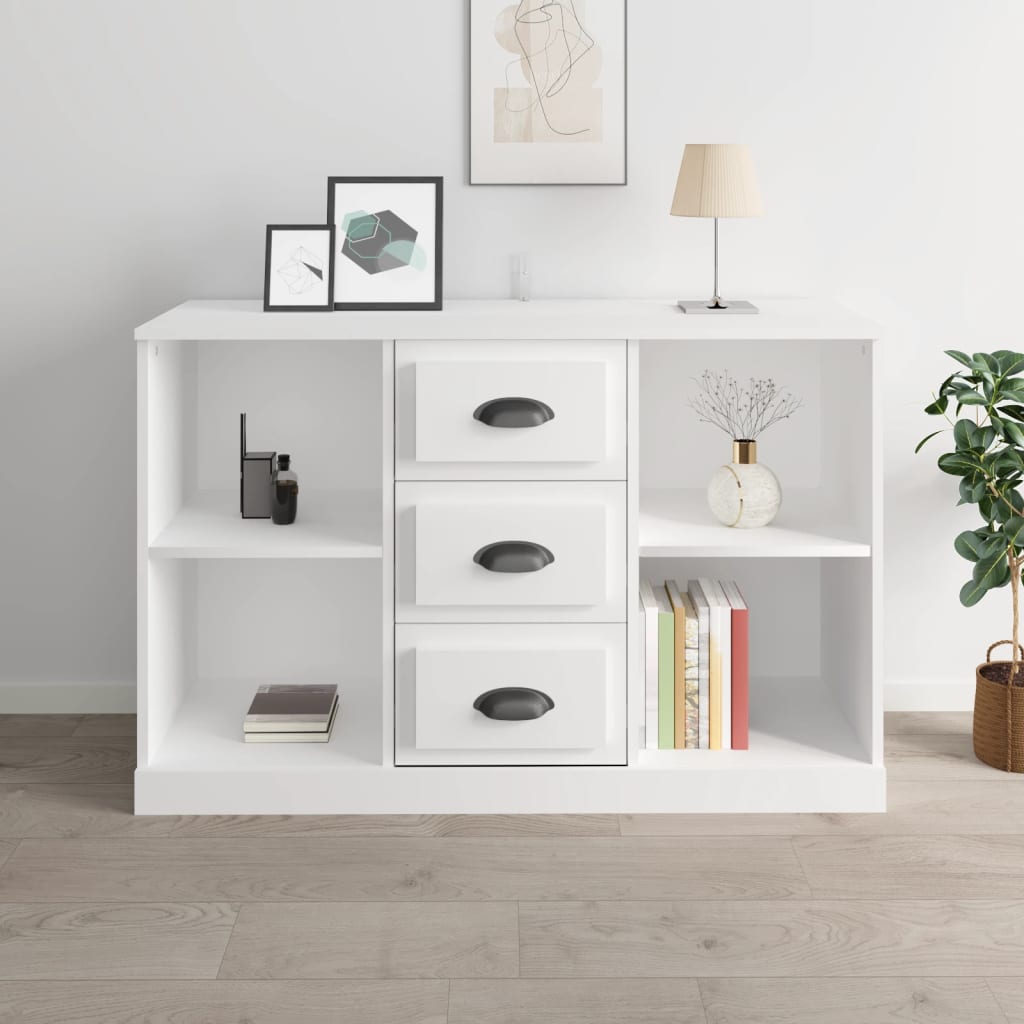 Hochglanz Sideboard Weiß 104,5 cm