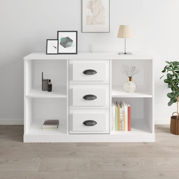 Hochglanz Sideboard Weiß 104,5 cm