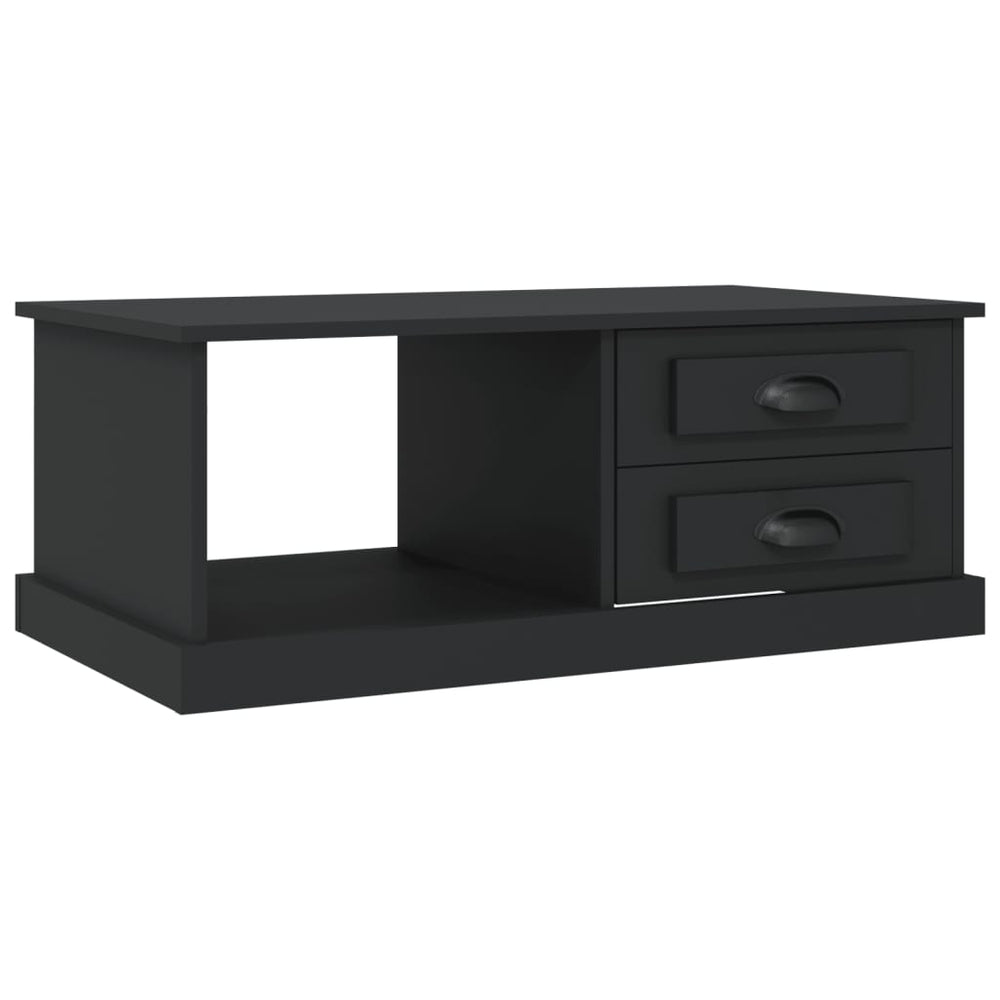 vidaXL Coffee Table Black 90x50x35 cm Engineered Wood