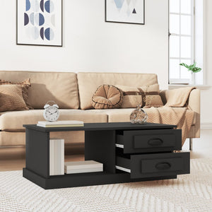 Schwarzer Couchtisch 90x50 cm