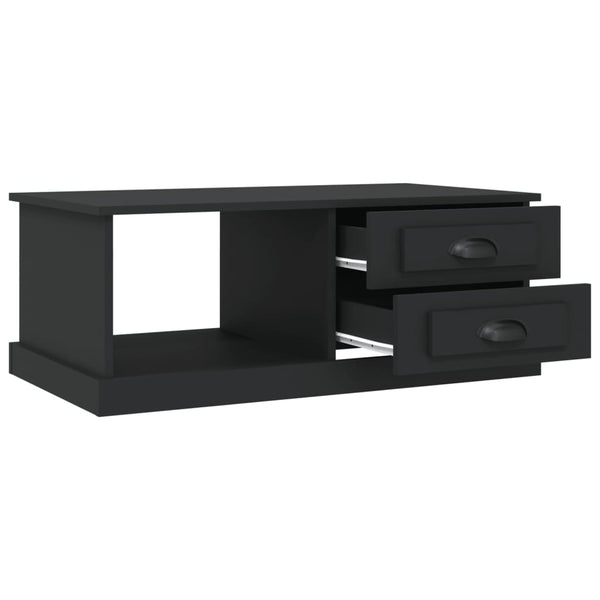 Schwarzer Couchtisch 90x50 cm