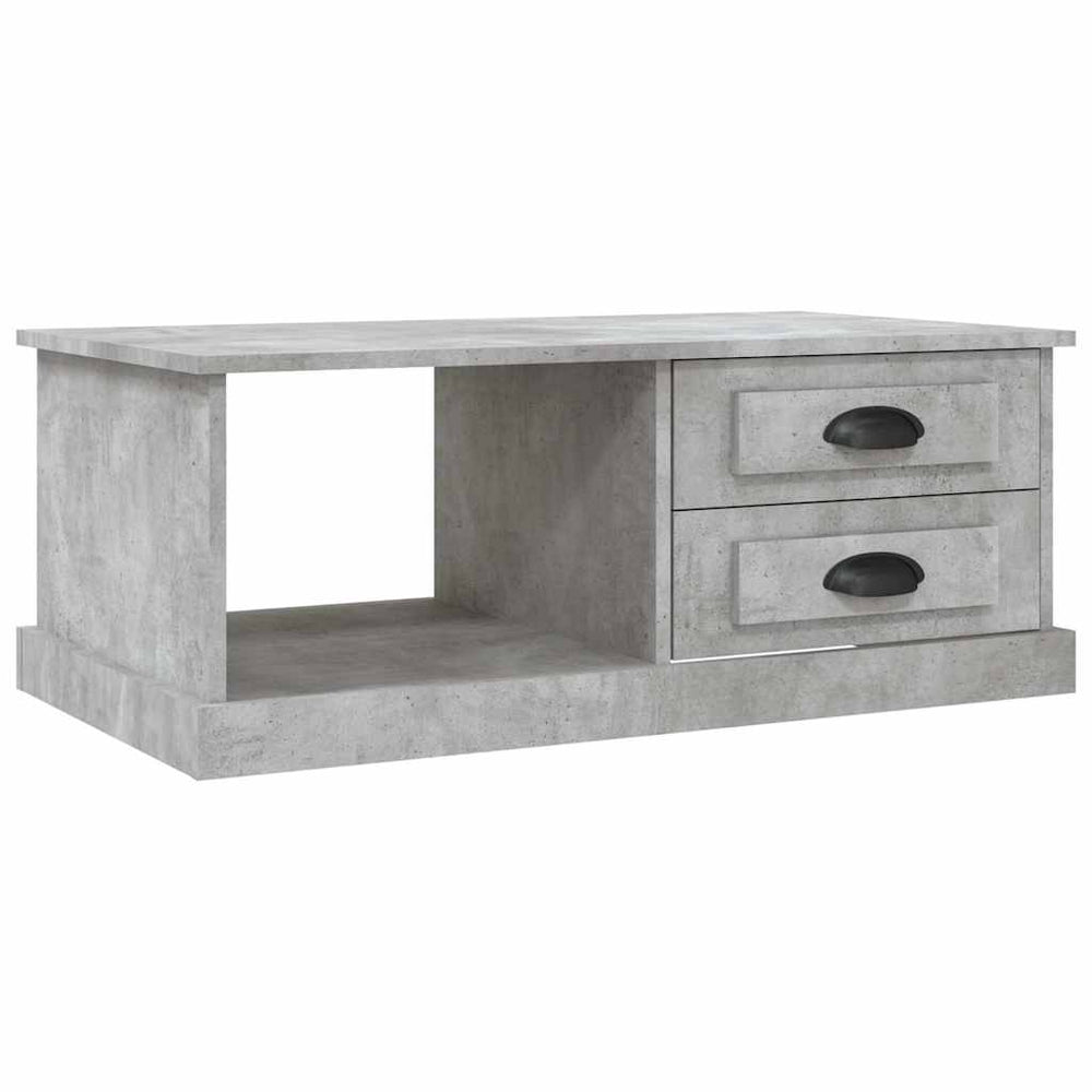 vidaXL Coffee Table Concrete Gray 90x50x35 cm Engineered Wood