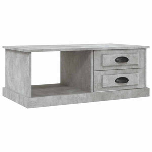 Betongrauer Couchtisch 90x50 cm
