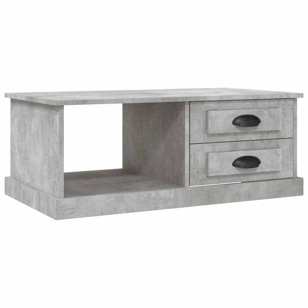 Betongrauer Couchtisch 90x50 cm