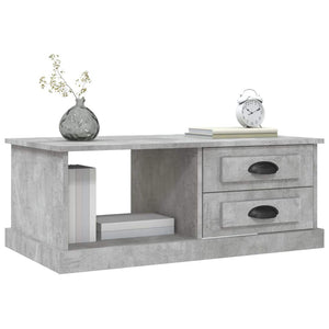 Betongrauer Couchtisch 90x50 cm