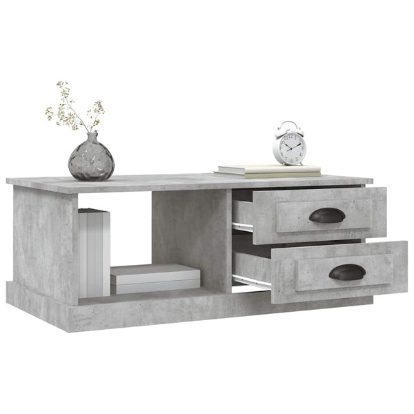 Betongrauer Couchtisch 90x50 cm